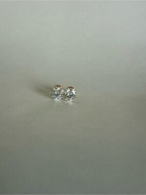 Classic 6 Carat Moisenitte Diamond Stud Earrings D Color Timeless Sparkle